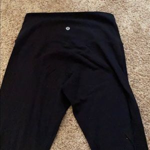 Black high rise full length Lululemon leggings